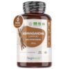 Ashwagandha Bio Gélules Extra Fort 600mg + Poivre Noir Bio 5mg - 180 Gélules Vegan (6 Mois) - Ginseng Indien ou Withania Somnifera avec Piperine - Certifiée Par Agriculture Biologique