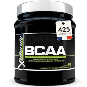 BCAA 2:1:1 3000mg - 425 Comprimés Végan - Acides Aminés à Chaîne Ramifié L-Leucine, L-Isoleucine, L-Valine et Vitamine B6 - Xellerate Nutrition