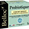 Belloc Probiotiques - Confort digestif – Equilibre de la Flore Intestinale - 4 Souches Microbiotiques - Dès 11 ans - 30 Gélules Végétales