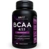 EAFIT - BCAA 4.1.1 - Recuperation musculaire et réduction de la fatigue en pre-workout, sans sucres - Musculation, Fitness et autres sport - Présence de vitamines et magnesium - Comprimés 80